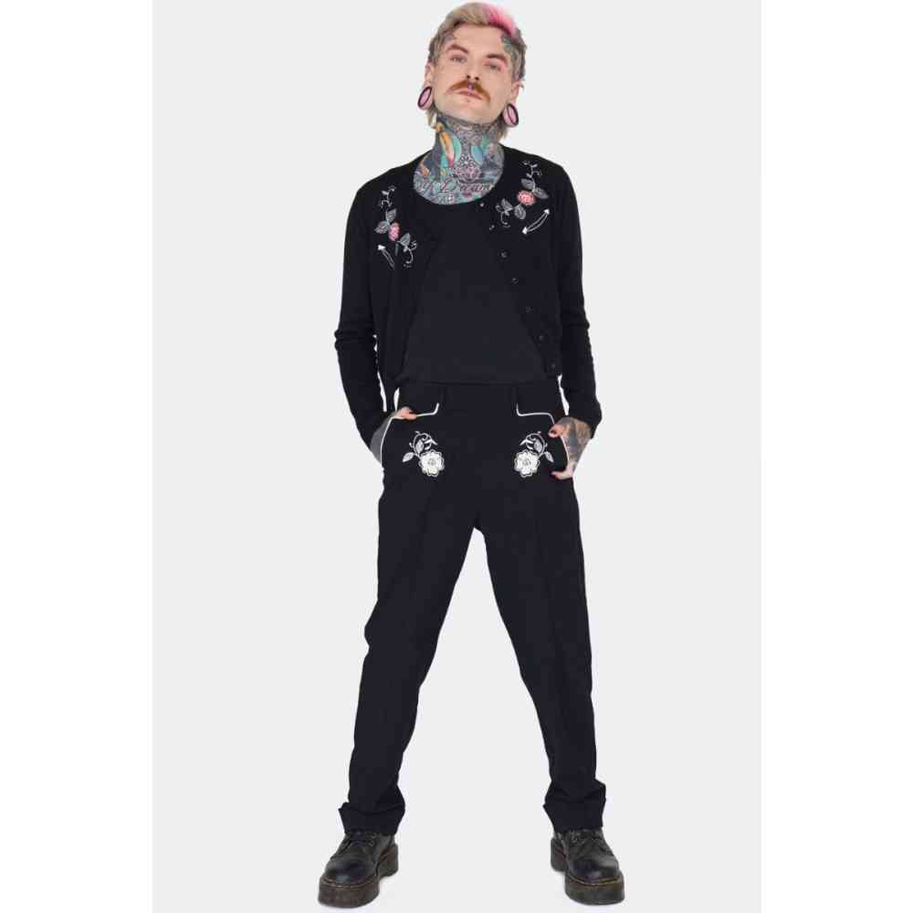 Jawbreaker - Western Flowers Pants standard fit - Black